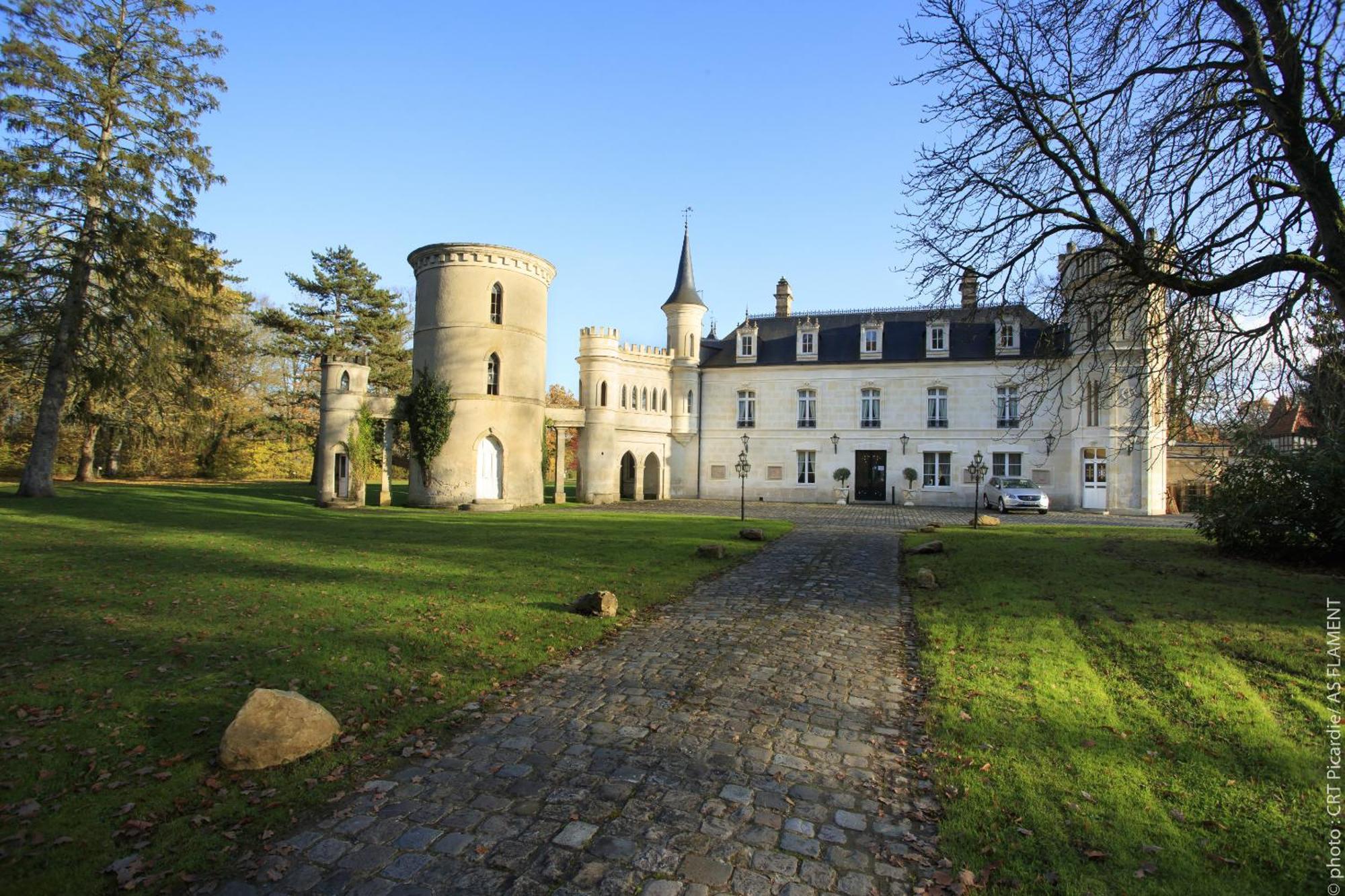 Château De Breuil Bed and Breakfast Bruyères-et-Montbérault Kamer foto